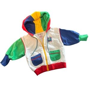 Colorblock rainbow Gymboree Kids Hoodie with Multi-Color Hood